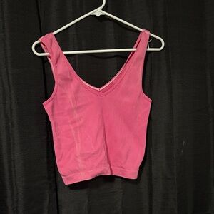 Rue21 Vivid Pink Ribbed Tank Top